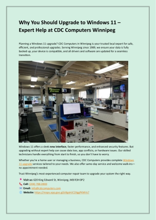 Upgrade to Windows 11 – Enhance Performance and Security