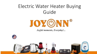 Electric Water Heater Buying Guide