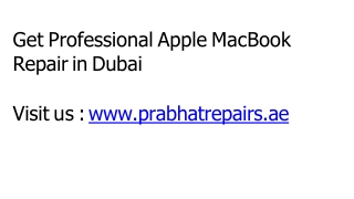 Get Professional Apple MacBook Repair in Dubai