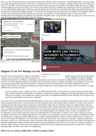 Just How A Lawyer Can Assist With Your Automobile Accident Insurance Claim