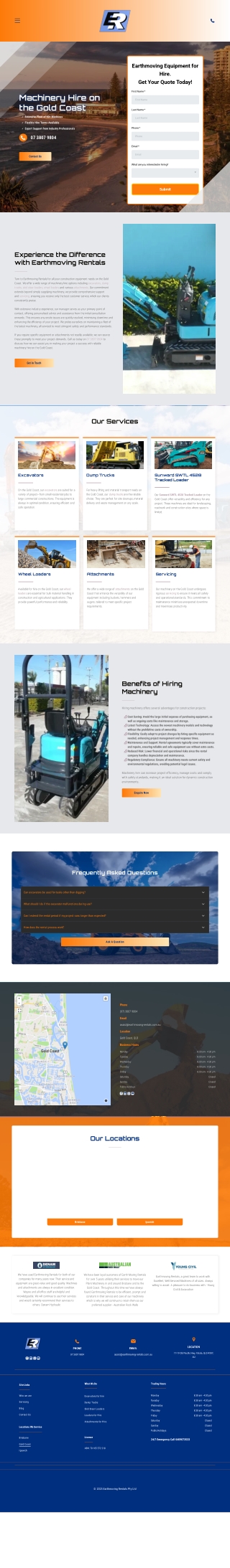 Earthmoving Rentals – Gold Coast