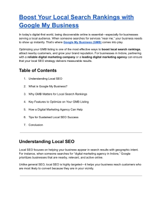 Boost Your Local Search Rankings with Google My Business