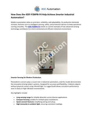 ROC Automation- Allen Bradley 592 EC2CC