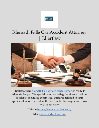 Klamath Falls Car Accident Attorney