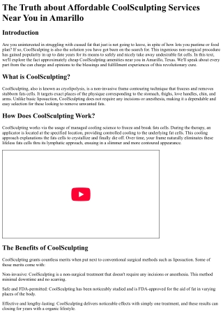 The Truth approximatelyabout Affordable CoolSculpting Services Near You in Amari