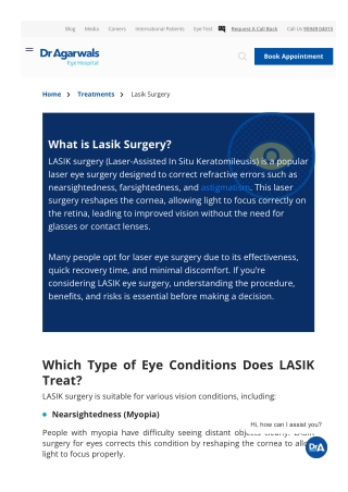 LASIK in India: Affordable, Advanced Vision Correction | Dr. Agarwal's Eye Hospi