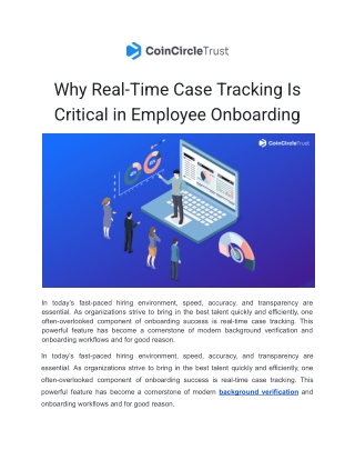 Why Real-Time Case Tracking Is Critical in Employee Onboarding