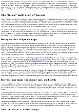 Complete Kitchen Remodeling Vancouver: Turnkey Solutions for Your Home