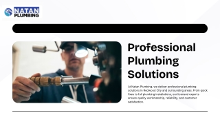 Your Trusted Partner for Professional Plumbing Solutions in Redwood City