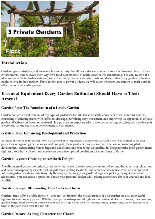 Vital Equipment Every Gardener Should Have in Their Collection