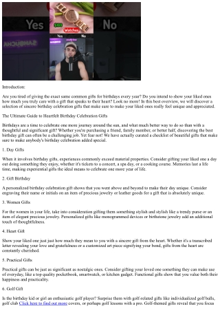 The Ultimate Guide to Heartfelt Birthday Celebration Gifts