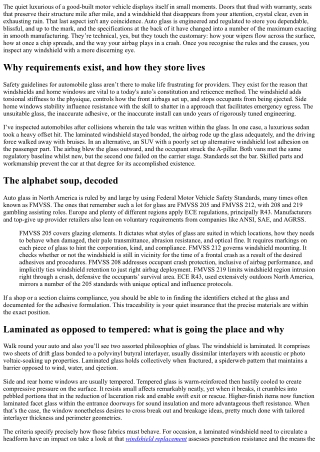 The Complete Guide to Auto Glass Safety Standards