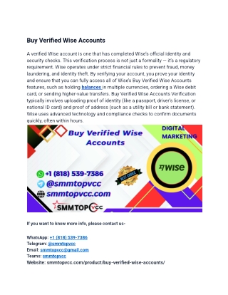 Buy Verified Wise Accounts (2)
