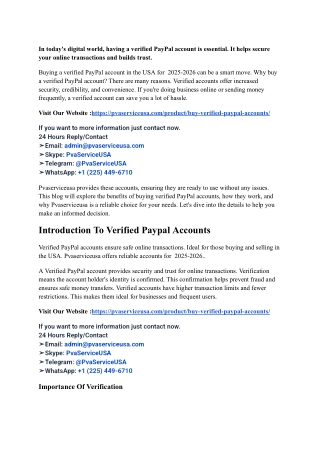 How can i Buying Verified PayPal Accounts Online (100% Safe