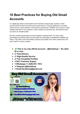 10 Best Practices for Buying Old Gmail Accounts (1)