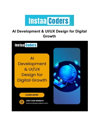 AI Development & UIUX Design for Digital Growth