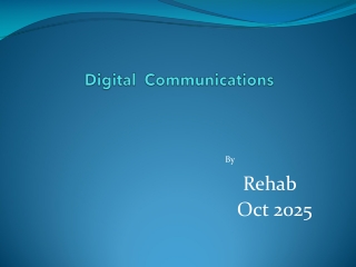 Lec 1 Digital Comm By Rehab