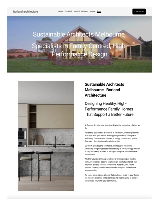Sustainable Architects Melbourne