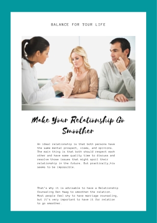 Make Your Relationship Go Smoother