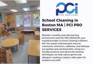 School Cleaning in Boston MA | PCI PRO SERVICES