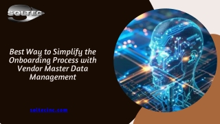 Best Way to Simplify the Onboarding Process with Vendor Master Data Management