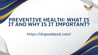Preventive Health: What Is It and Why Is It Important?