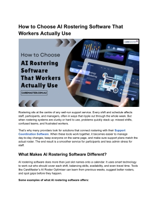 How to Choose AI Rostering Software That Workers Actually Use