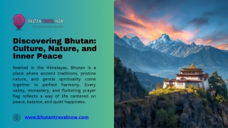 Discovering Bhutan Culture, Nature, and Inner Peace