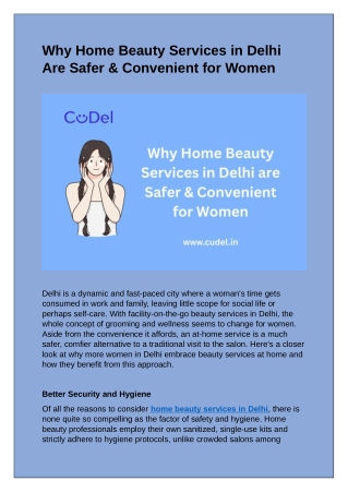 CuDel-Why-Home-Beauty-Services-in-Delhi-Are-Safer-and-Convenient-for-Women