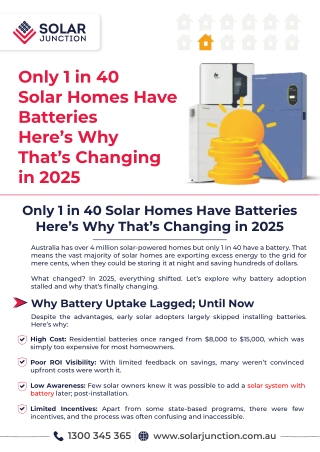 Only 1 in 40 Solar Homes Have Batteries – Here’s Why That’s Changing in 2025