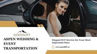 Aspen Wedding & Event Transportation