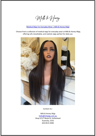 Milk And Honey Wigs | Milk & Honey Wigs