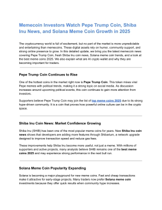 Solana Meme Coin Launches Keep Gaining Speed