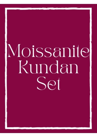 Moissanite Kundan Set at Wholesale Prices from Ambani Fashion Jewellery in Kolka