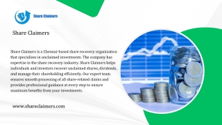 Dematerialization of Shares