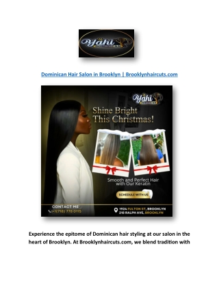 Dominican Hair Salon in Brooklyn | Brooklynhaircuts.com