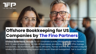 Offshore Bookkeeping for US Companies by The Fino Partners
