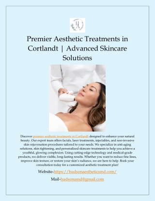 Premier Aesthetic Treatments in Cortlandt