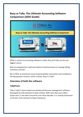 Busy vs Tally The Ultimate Accounting Software Comparison (2025 Guide)