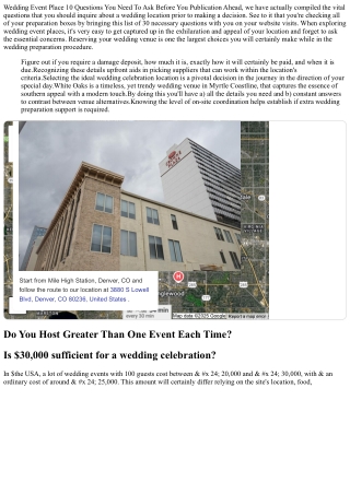 20 Inquiries To Ask Your Place Prior To You Book Clay Places In Midtown Colorado