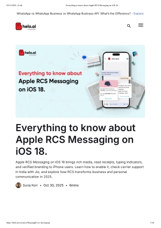 Everything to know about Apple RCS Messaging on iOS 18