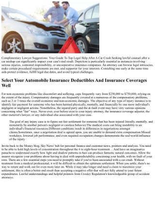 Just How To Get Even More Money From A Vehicle Crash Negotiation