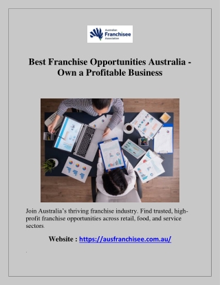 Best Franchise Opportunities Australia | Own a Profitable Business