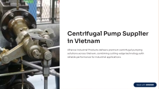 Centrifugal Pump Supplier in Vietnam – Oil & Gas Experts