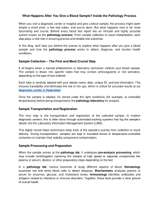 What Happens After You Give a Blood Sample_ Inside the Pathology Process