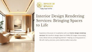 Interior Design Rendering Services: Bringing Spaces to Life