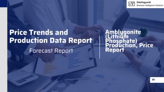 Amblygonite (Lithium Phosphate) Production and Price Trend