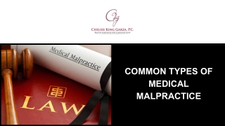 Common Types of Medical Malpractice