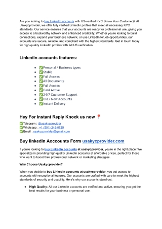 Top 10 Sites To Buy linkedin Accounts in 2025