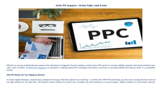 Online PPC Singapore